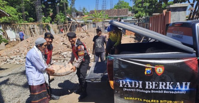 
 Polres Situbondo Ulurkan Tangan, Program ‘Padi Berkah’ Bantu Wujudkan Mushola Impian Santri Asembagus